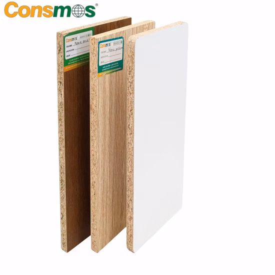 Melamine Laminated Particle Board for Panel Furniture/Plain Particle Board/Different Colors Chip Board